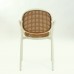 Кресло Barneo N-70 цвет белый с бежевой сеткой для кухни