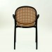 Кресло Barneo N-70 цвет черный с бежевой сеткой для кухни