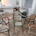 Кресло Barneo N-70 цвет кофейный с белой сеткой для кухни