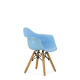 Кресло детское Barneo N-2 Eames Style цвет голубой для кухни