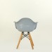 Кресло детское Barneo N-2 Eames Style цвет светло-серый для кухни
