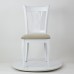 Стул Вальс белая эмаль, сиденье RS03 светлая ткань для кухни