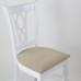 Стул Вальс белая эмаль, сиденье RS03 светлая ткань для кухни