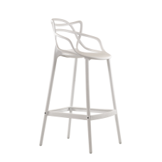 Барный стул Barneo N-235 Masters, белый, design Phillip Stark