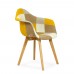 Кресло Barneo N-18 Patchwork желтый мультиколор для кухни
