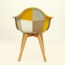 Кресло Barneo N-18 Patchwork желтый мультиколор для кухни