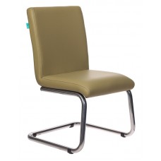 Кресло Бюрократ CH-250-V зеленый эко.кожа полозья металл серебристый