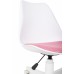 Кресло Бюрократ CH-W333 белый сиденье розовый Velvet 36 крестов. пластик пластик белый