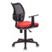 Кресло Бюрократ Ch-797AXSN черный сиденье красный 26-22 сетка/ткань крестовина пластик