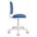 Кресло детское Бюрократ CH-W204NX голубой 26-24 крестовина пластик пластик белый