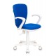 Кресло детское Бюрократ KD-W10AXSN синий 26-21 крестовина пластик пластик белый
