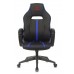 Кресло игровое Zombie A3 черный/синий искусственная кожа крестовина пластик