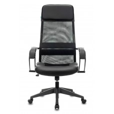 Кресло руководителя Бюрократ CH-608 черный TW-01 сиденье черный TW-11 искусст.кожа/сетка/ткань с подголов. крестовина пластик