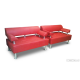 Мебель для офисаСтандарт плюс комплект диван и кресло, цвет-красный
