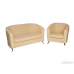 Набор офисный диван и кресло Арт в оливковом цвете (диван и кресло)