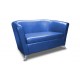 Офисный диван Арт двухместный 130x70x80 см синий
