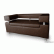 Офисный диван Босс трехместный 210*75*70 см шоколадный