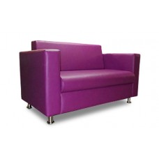 Офисный диван Челси 150*75*85 см двухместный фиолетовый
