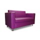 Офисный диван Челси 150x75x85 см двухместный фиолетовый