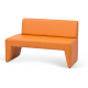 Офисный диван Кит двухместный 120x65x80 см оранжевый
