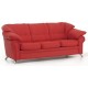 Офисный диван Нега из экокожи трехместный 200x90x90 см красный