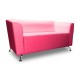 Офисный диван Ницца трехместный розовый