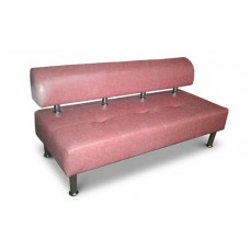 Офисный диван Стандарт двухместный 120*75*80 см розовый светлый
