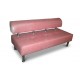 Офисный диван Стандарт двухместный 120x75x80 см розовый светлый