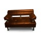 Офисный диван Стандарт плюсдвухместный 140x75x80 см цвет бронзовый