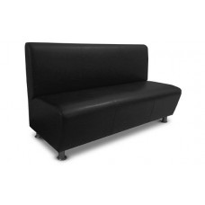 Офисный диван Статус трехместный 160x70x97 см черный
