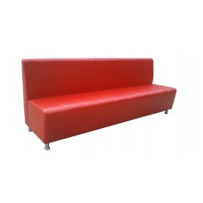 Офисный диван Статус трехместный 160x70x97 см красный