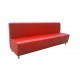Офисный диван Статус трехместный 160x70x97 см красный