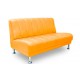 Офисный диван Стиль двухместный 120*72*87 см желтый
