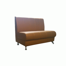 Офисный диван Стиль двухместный 120x72x87 см коричневый
