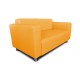 Офисный диван Вегас двухместный 140x75x85 см желтый