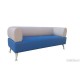 Офисный диван Вояж двухместный 150*75*80 см голубой