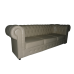 Трехместный диван для салона красоты Честер цвет бежевый 245x85x85 см