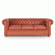 Трехместный диван для салона красоты Честер цвет бежевый 245*85*85 см