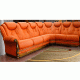 Угловой диван Эмма 190*106*95 см оранжевый