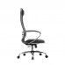Кресло офисное Метта комплект 5 пятилучье хром с овальным сечением лучей