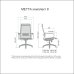 Кресло офисное Метта комплект 9 пятилучье хром с овальным сечением лучей