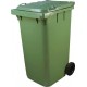 Мусорный контейнер МКА-240 литров цвет зеленый