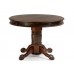 Деревянный стол Альфред 110(160)х110х80 орех / коричневая патина