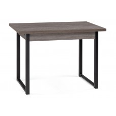 Деревянный стол Форли 110(170)х67х77 рошелье / черный матовый