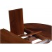 Деревянный стол Павия 100(130)х100х79 орех / коричневая патина