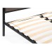 Двуспальная кровать Эгерт 160х200 черный / dark brown