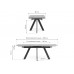Керамический стол Невис 140(200)х80х76 оробико / черный