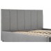 Кровать двуспальная Афродита-3 160 х 200 см с ПМ рогожка серая