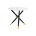 Стеклянный стол Rock 100х75 white / black