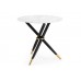 Стеклянный стол Rock 100х75 white / black